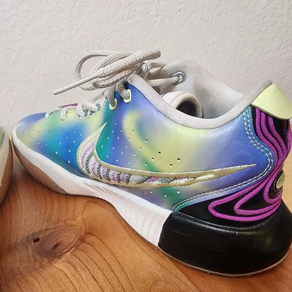 Nike LeBron Shoes Youth Size 6.5Y Multicolor Tie Dye Basketball FN4305-900